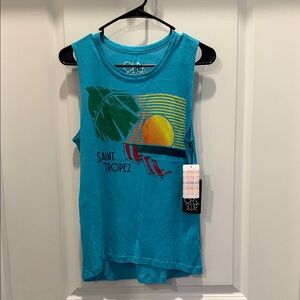 Evereve Chaser Turquoise Tank
